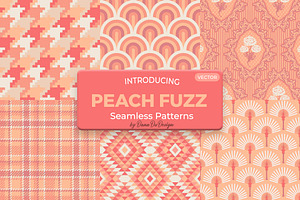 Peach Fuzz Pastel Patterns