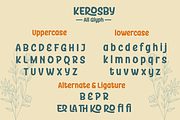Kerosby | Display Playful Font, a Sans Serif Font by twinstd (Thumbnail 6 of 11)