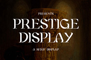 Prestige Display Serif Display Font, a Serif Font by UICreative (Thumbnail 1 of 13)