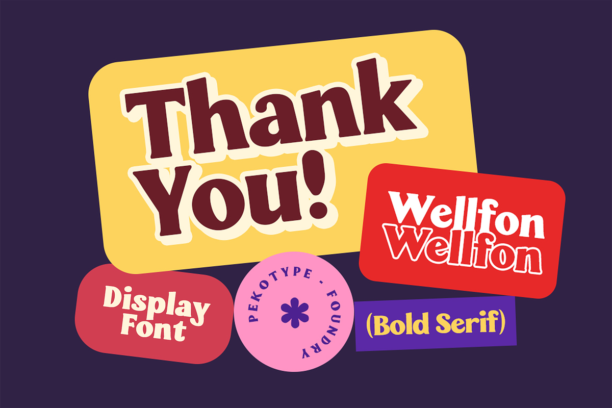 Wellfon - Modern Retro Serif Font, a Serif Font by Pekotype (Photo 11 of 11)