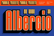 Albercio 3D, a Sans Serif Font by Craft Supply Co. (Thumbnail 1 of 8)