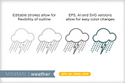 Minimal weather icons, an Outline Icon by Picture Window (Thumbnail 5 of 5)