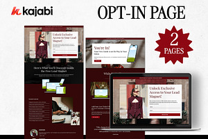 Kajabi Opt-in Page Templates, a Landing Page Template by Altenne | Kajabi Designer