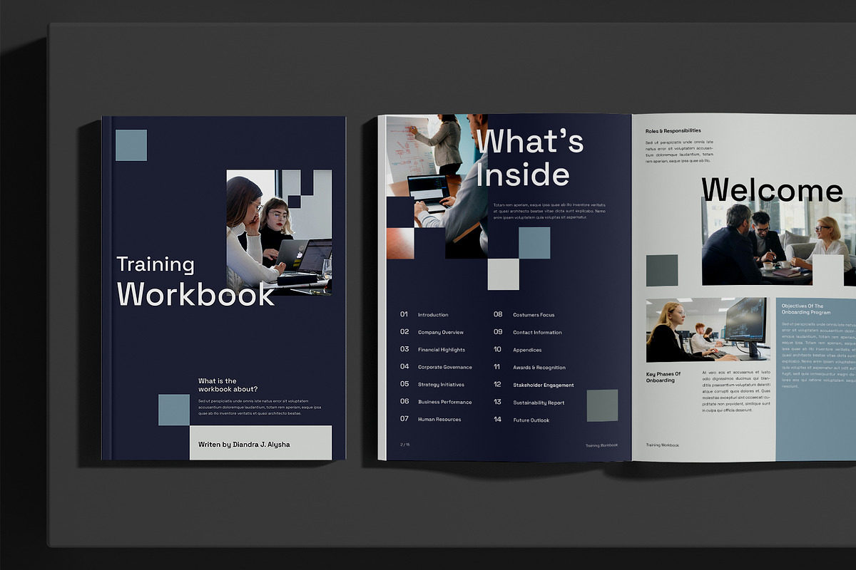 Corporate Training Workbook, a Brochure Template by Neermana (Photo 2 of 10)