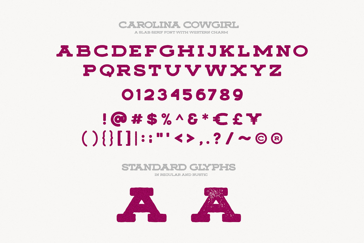 Carolina Cowgirl Slab, a Font by Callie Rian & Co. (Photo 9 of 13)