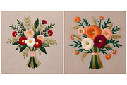 Embroidered Flower Background, a Background Graphic by IrySha (Thumbnail 6 of 6)