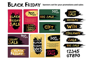 Black Friday Banners Set