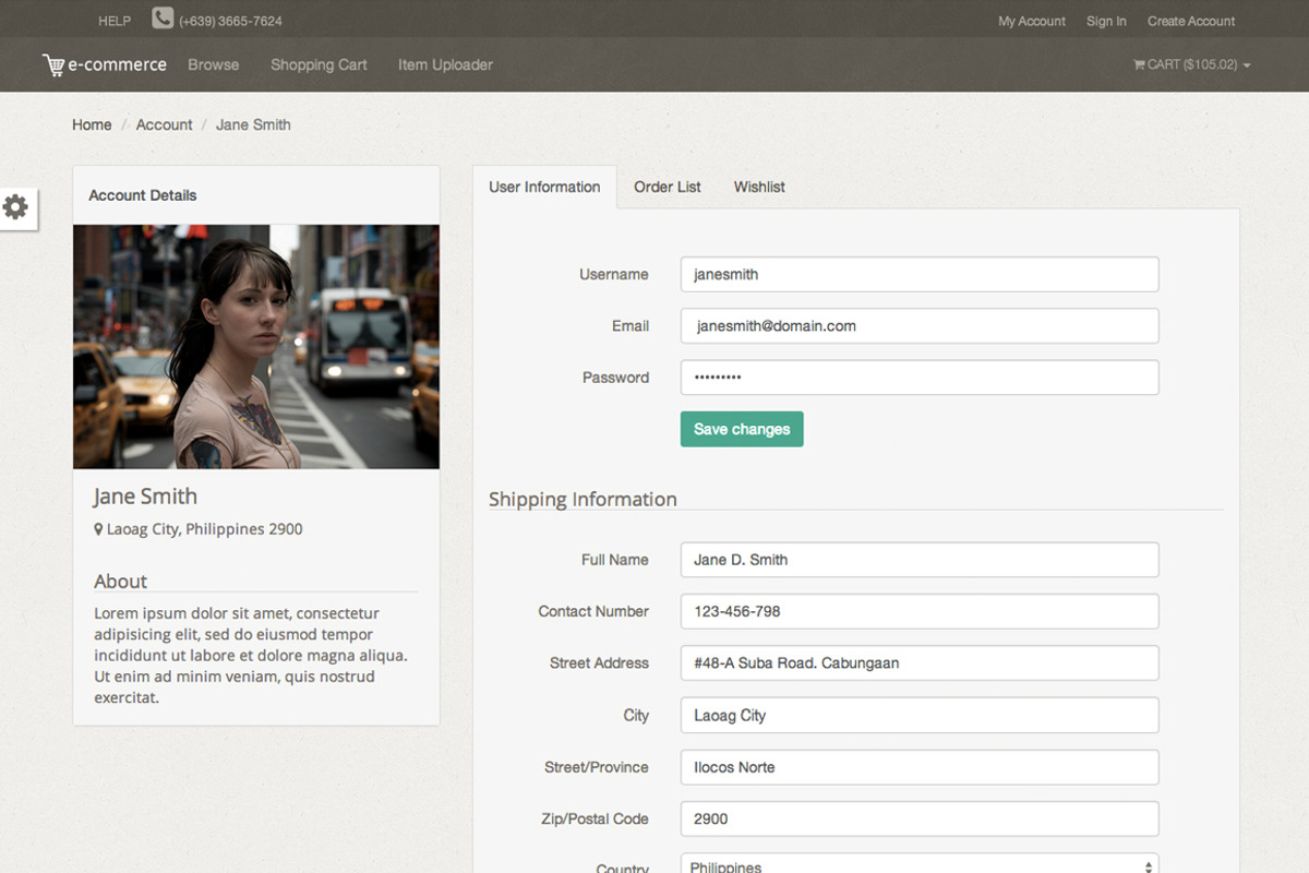 Ecom - Online Shop Template, a Bootstrap Template by erwinagpasa.com (Photo 4 of 5)