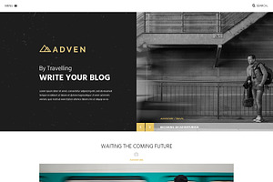 ADVEN - A BLOG PSD TEMPLATE