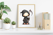 Whimsical Halloween Clipart, an Illustration by Canvas Craft (Thumbnail 5 of 8)