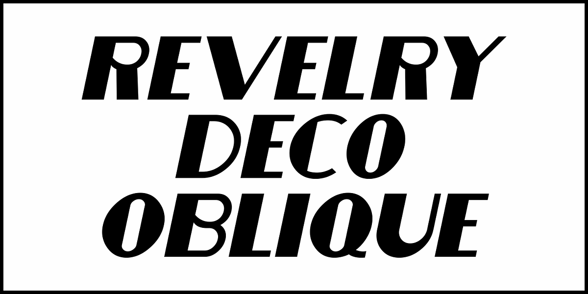 Revelry Deco JNL, a Font by Jeff Levine Fonts (Photo 4 of 5)