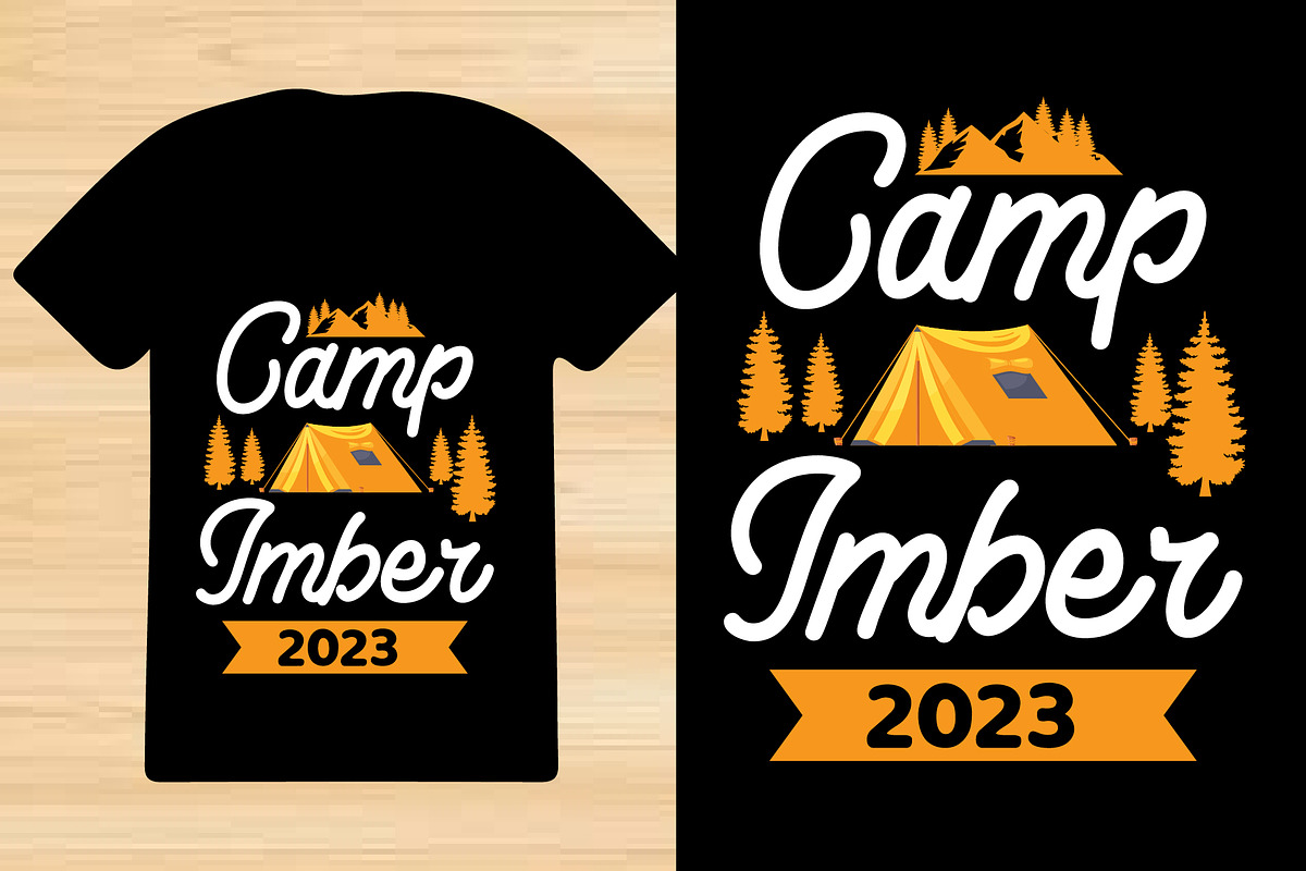 Camping T-Shirt Design Bundle, an Object Graphic by Creativeshirt (Photo 3 of 5)