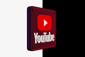 3D Motion Graphic - Youtube Logo