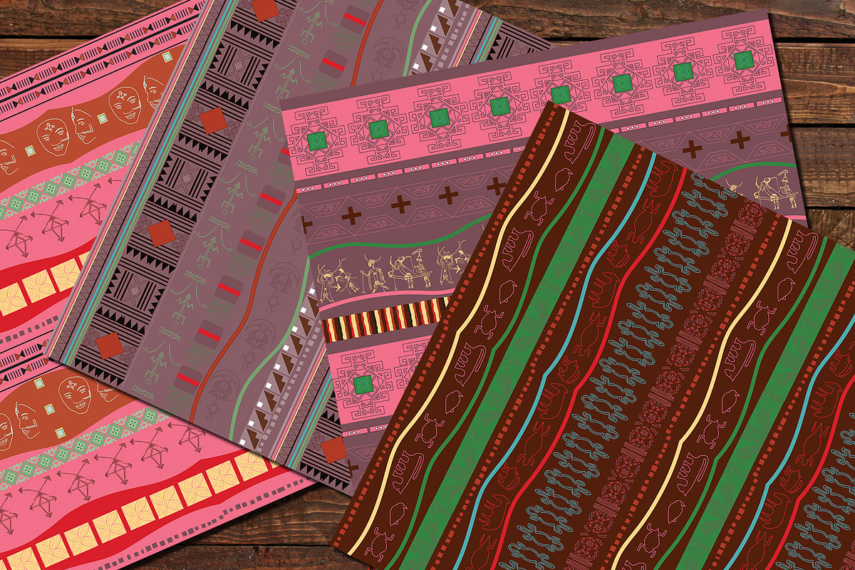 African Ornament Ethnic pattens, a Pattern Graphic by DollyPotterson