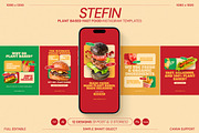 Plant Based Food Instagram Templates, a Social Media Template by Supanium Studio (Thumbnail 2 of 5)