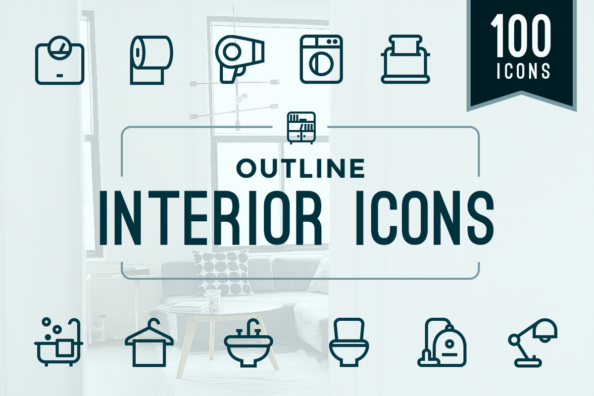Home Interior / Household Icons, an Outline Icon by Limitless (Photo 1 of 2)