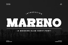 Mareno - A Modern Slab Serif Font