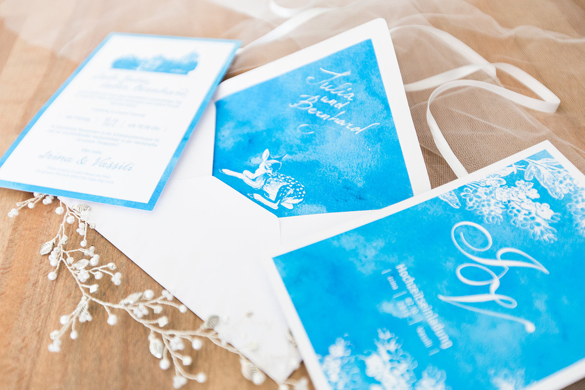 Blue Watercolor Invitation suit, an Invitation Template by Cheremuha (Photo 9 of 10)