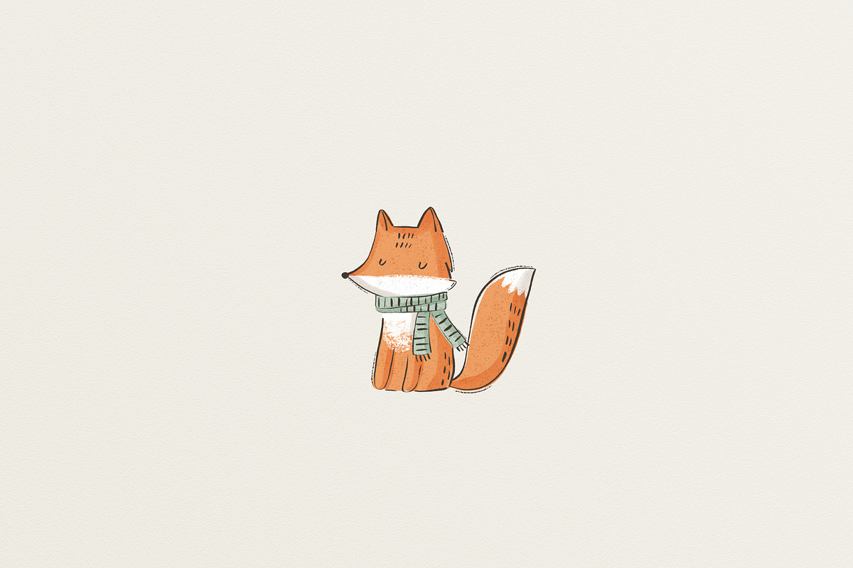 Pattern: Winter fox, a Pattern Graphic by Olena Kuznietsova (Photo 4 of 4)