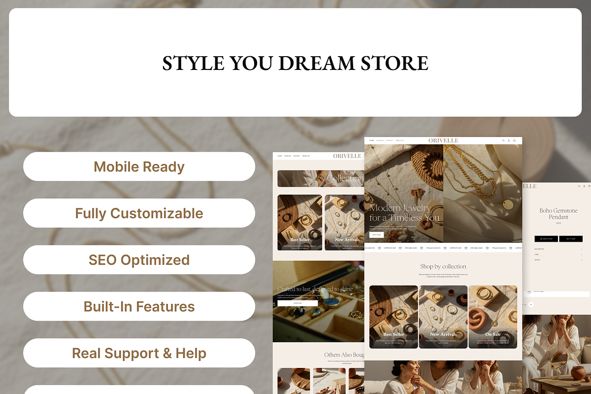 Orivelle Boho Shopify Theme preview 7