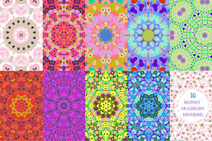 10 Abstract Kaleidoscope Patterns