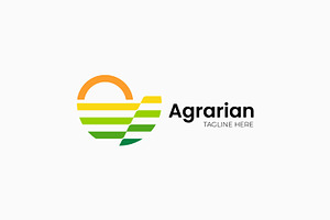 Agrarian Sustainable Logo Sun Field, a Branding & Logo Template by Signatoro