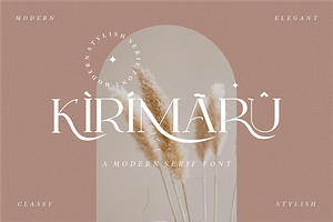 Kirimaru - Serif Lovely ELegant Font