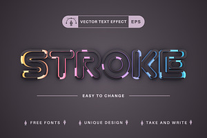 Light Line - Editable Text Effect