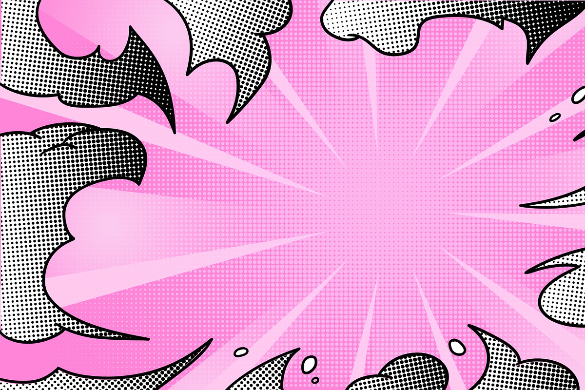 Comic book background with halftone, a Texture Illustration by art PVP - market (Photo 3 of 3)