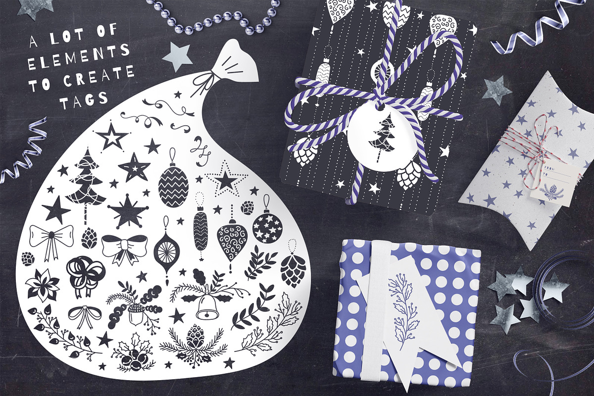 DEER | Festive design collection, an Object Graphic by Daria Miazhevich (Photo 6 of 7)