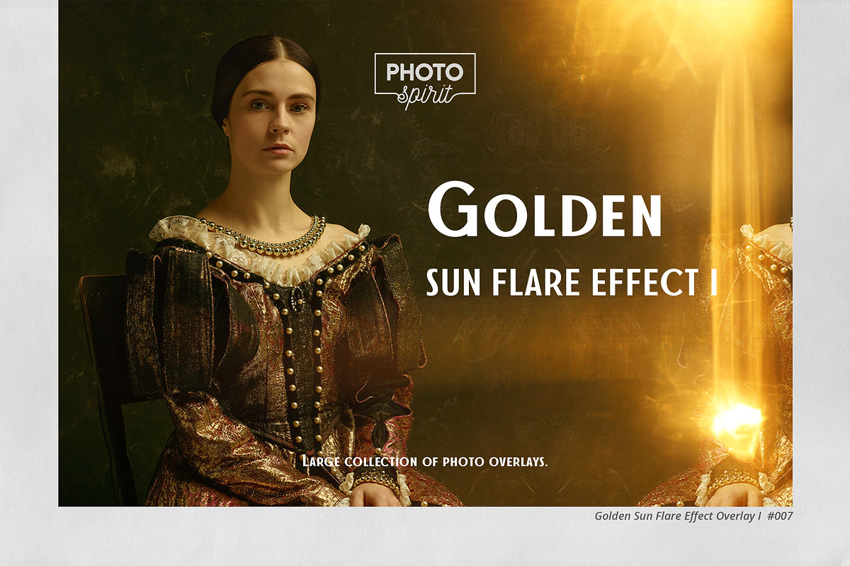 Golden Sun Flare Overlay Effect I, an Action Add-On by PhotoSpirit (Photo 1 of 8)