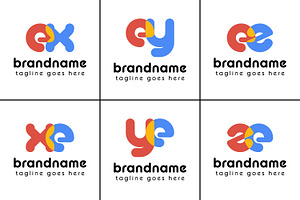 Letters ex xe ey ye ez ze Logo, a Branding & Logo Template by Pray Art Design Studio