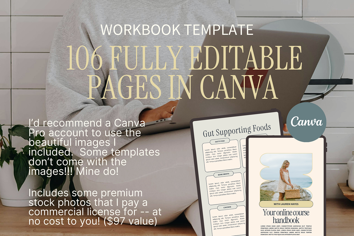 Canva Workbook + Slide Deck Bundle, a Marketing Template by Solana Creative Co. (Photo 12 of 13)