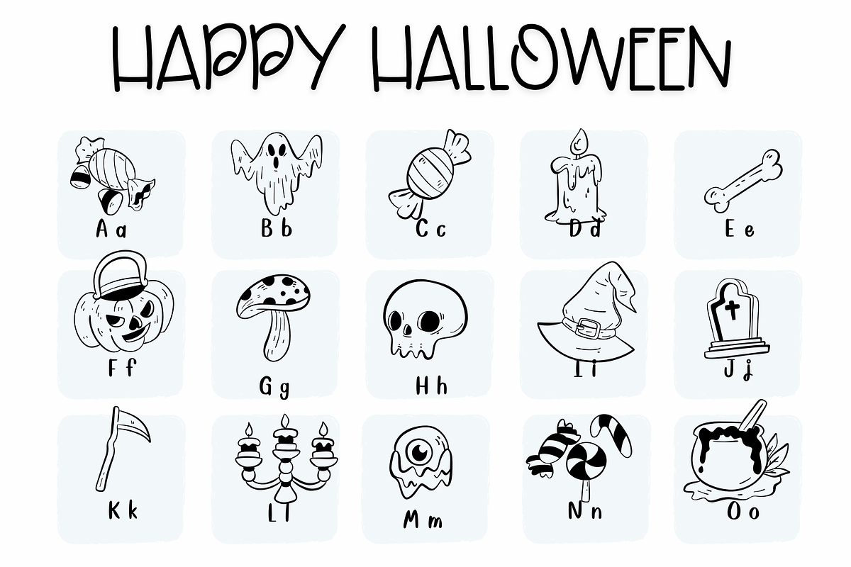 Happy Halloween | Symbols Fonts, a Symbol Font by Sirinart (Photo 3 of 11)