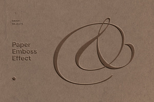 Embossed Paper Logo Mockup, a Layer Style Add-On by Design Squad