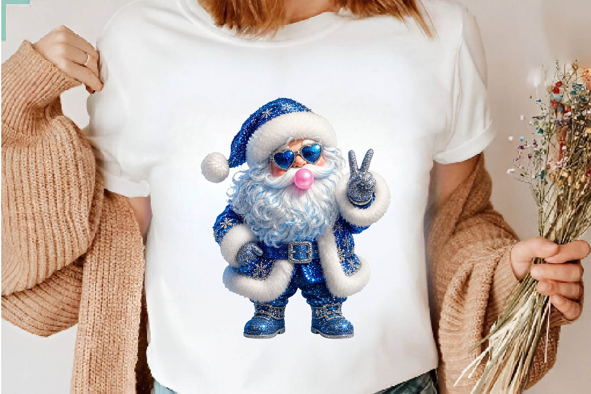 Christmas Glitter Santa PNG Bundle, a Seasonal Illustration by CreationArt (Photo 6 of 7)