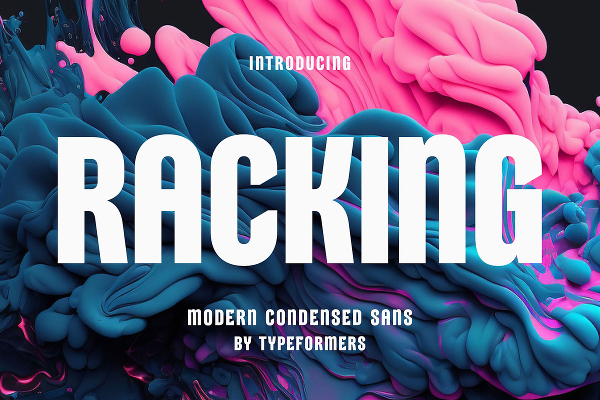Racking - Modern Condensed Sans, a Sans Serif Font by Typeformers (Photo 1 of 5)