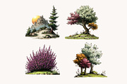 Nature Landscapes Clipart, a Seasonal Illustration by Designworld (Thumbnail 6 of 10)