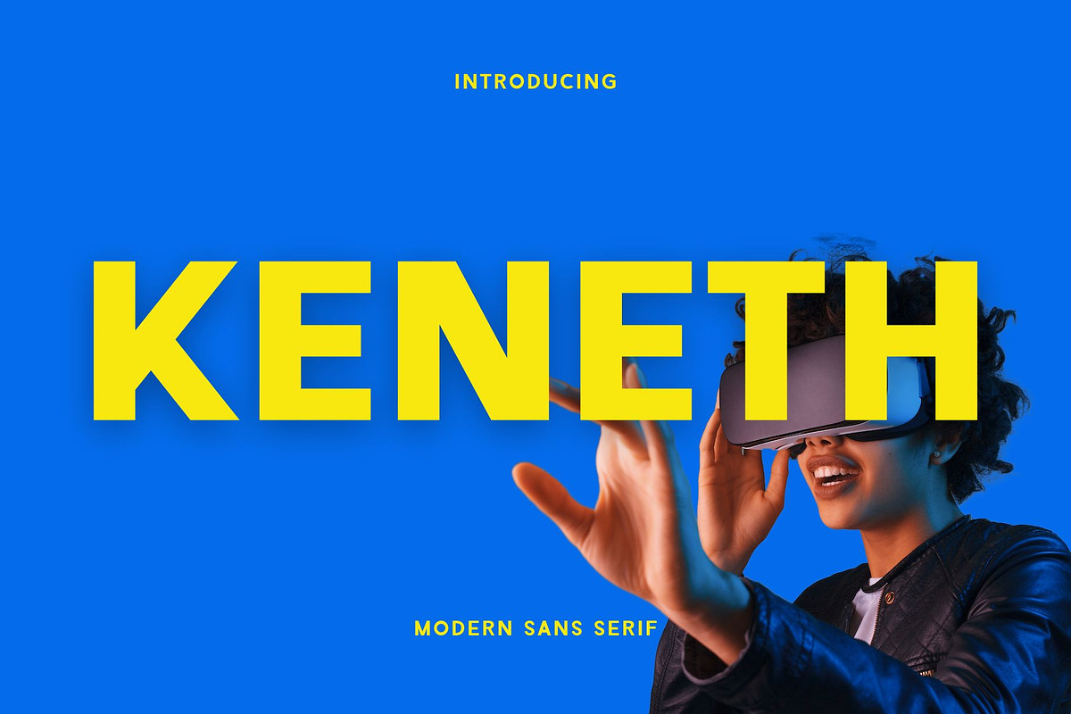 Keneth - Modern Sans Serif Typeface, a Sans Serif Font by Font Kingdom (Photo 1 of 6)