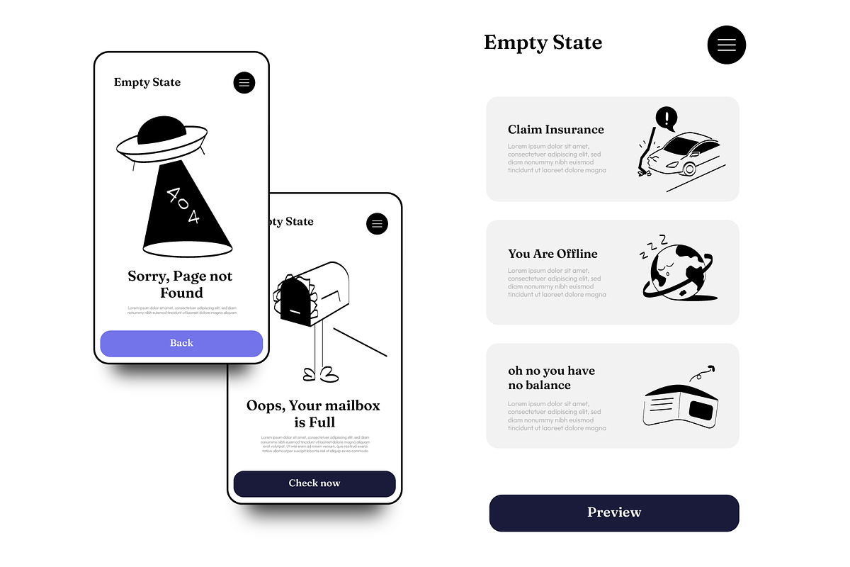 35 UX Illustration | Empty State, an Empty State Illustration by Directico Design Kit (Photo 2 of 7)