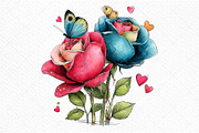 Romantic Roses Valentine's Day Png, an Illustration by Craft Nest (Thumbnail 9 of 11)