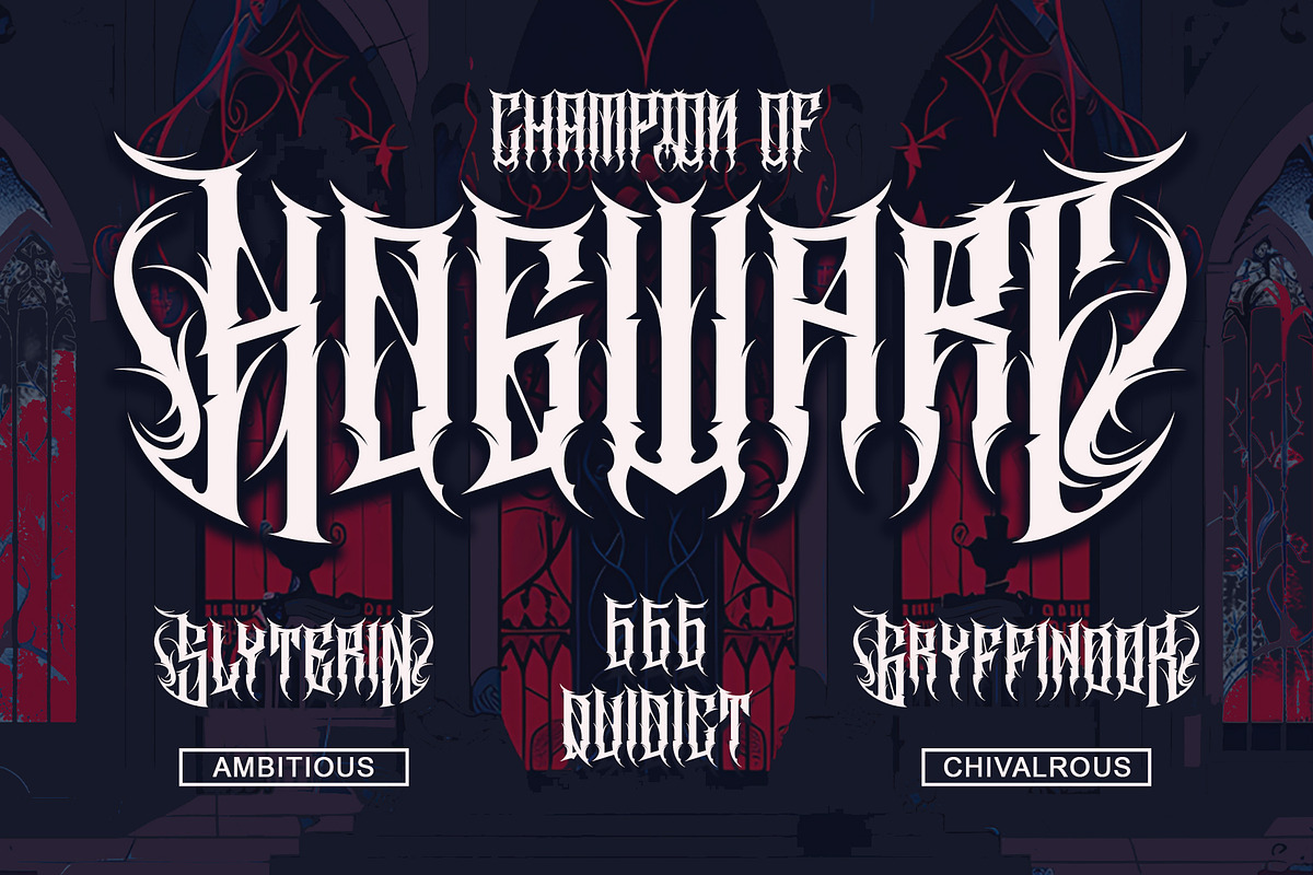 Cathedrave – Gothic Blackleter Font, a Blackletter Font by Letterara (Photo 4 of 15)