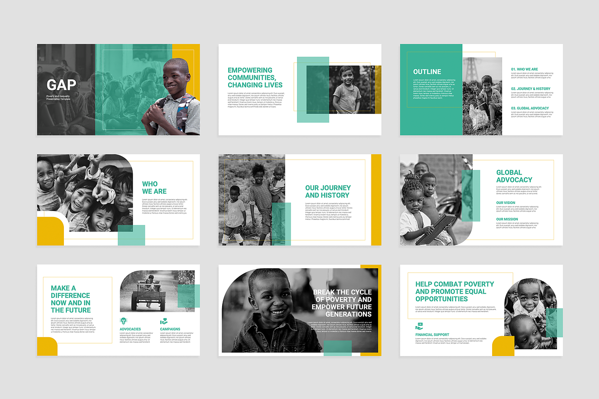 Poverty Keynote Template, a Presentation Template by Flat Icons (Photo 4 of 4)