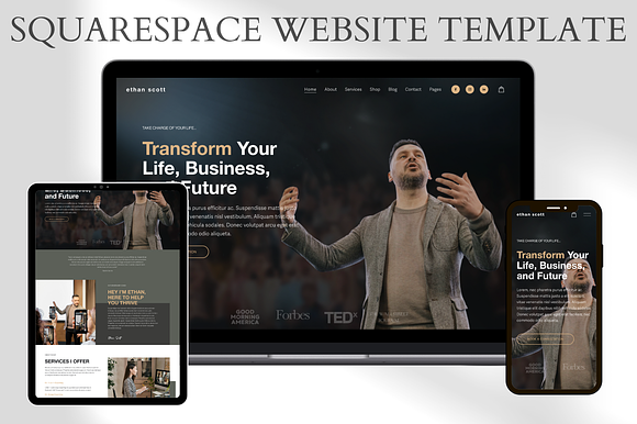 Coaching Squarespace Website Template preview 6
