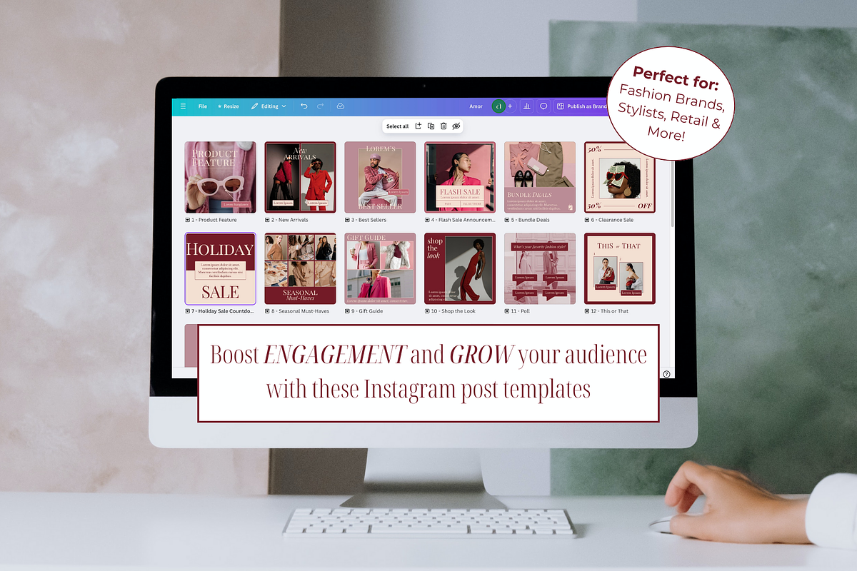 Amor | E-commerce IG Template, a Social Media Template by Artfullyours (Photo 2 of 11)