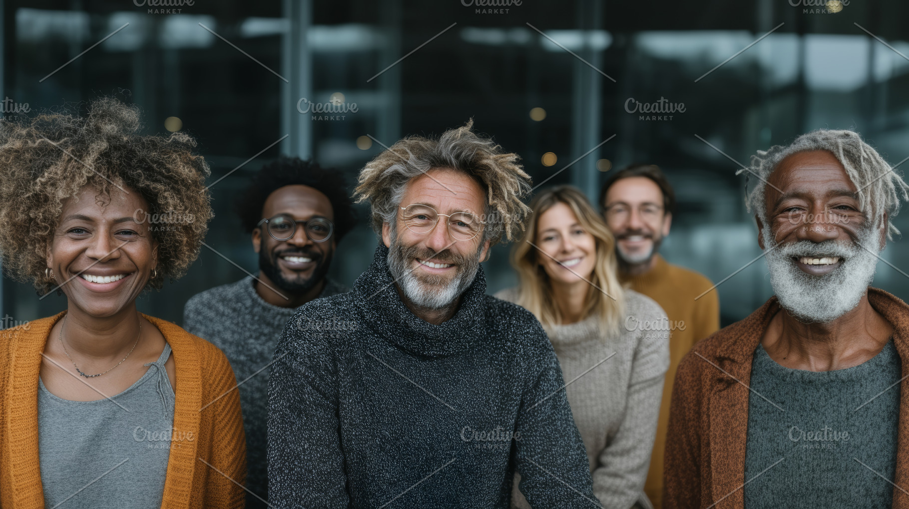 Group of smiling diverse people from different backgrounds standing together ou, a Person Photo by AS photostudio