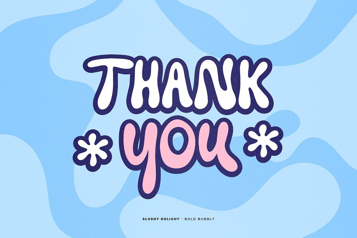 Slushy Delight | Bold Bubbly Font, a Handwritten Font by Denustudios (Photo 13 of 13)