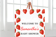 Berry Shower Welcome Sign, a Poster Template by Shinehoon (Thumbnail 2 of 3)