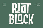 Riot Block a Block Display Font, a Slab Serif Font by Blankids Studio (Thumbnail 2 of 10)