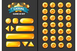 set of buttons